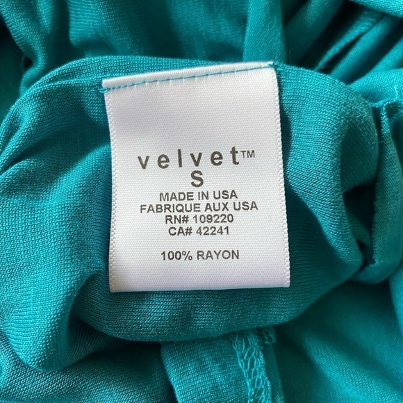 Velvet One Shoulder Top Blue - Picture 6 of 7